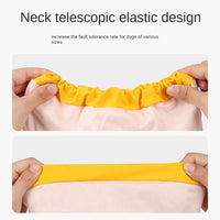 large and small dog raincoat cloak type reflective strip pet raincoat windproof rainproof dog hooded raincoat - 7DAY'S