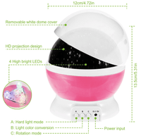 LED Star Sky Projector Night Light Kids Rotating Starry Night Lamp USB Sleep Light Xmas Gift - 7DAY'S
