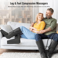 Leg Air Massager for Circulation and Relaxation Foot and Calf Massage with Handheld Controller 3 Intensities 2 Modes (with 2 Extensions) - FSA HSA Eligible - 7DAY'S