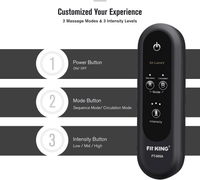 Leg Air Massager for Circulation and Relaxation Foot and Calf Massage with Handheld Controller 3 Intensities 2 Modes (with 2 Extensions) - FSA HSA Eligible - 7DAY'S