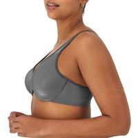 Lilyette Women's 0904 Plunge Into Comfort Keyhole Minimizer Bra - 7DAY'S