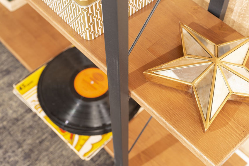 Lissandra 5 Tier Solid Wood Bookcase - 7DAY'S