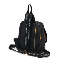 Litchi Print Black Shoulder Bag Casual Crossbody Bag - 7DAY'S