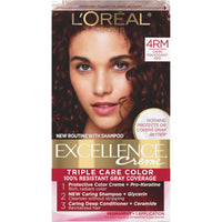L'Oreal Paris Excellence Creme Permanent Hair Color, 4 Dark Brown, 100 percent Gray Coverage Hair Dye, Pack of 1 - 7DAY'S
