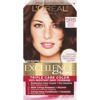 L'Oreal Paris Excellence Creme Permanent Hair Color, 4 Dark Brown, 100 percent Gray Coverage Hair Dye, Pack of 1 - 7DAY'S
