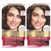L'Oreal Paris Excellence Creme Permanent Hair Color, 4 Dark Brown, 100 percent Gray Coverage Hair Dye, Pack of 1 - 7DAY'S
