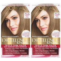 L'Oreal Paris Excellence Creme Permanent Hair Color, 4 Dark Brown, 100 percent Gray Coverage Hair Dye, Pack of 1 - 7DAY'S