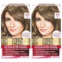 L'Oreal Paris Excellence Creme Permanent Hair Color, 4 Dark Brown, 100 percent Gray Coverage Hair Dye, Pack of 1 - 7DAY'S