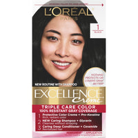 L'Oreal Paris Excellence Creme Permanent Hair Color, 4 Dark Brown, 100 percent Gray Coverage Hair Dye, Pack of 1 - 7DAY'S