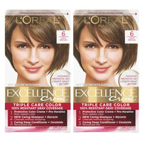 L'Oreal Paris Excellence Creme Permanent Hair Color, 4 Dark Brown, 100 percent Gray Coverage Hair Dye, Pack of 1 - 7DAY'S