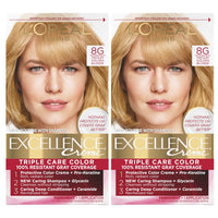 L'Oreal Paris Excellence Creme Permanent Hair Color, 4 Dark Brown, 100 percent Gray Coverage Hair Dye, Pack of 1 - 7DAY'S
