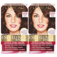 L'Oreal Paris Excellence Creme Permanent Hair Color, 4 Dark Brown, 100 percent Gray Coverage Hair Dye, Pack of 1 - 7DAY'S