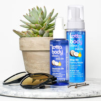 Lottabody Coconut Oil and Shea Wrap Me Foaming Curl Mousse , Creates Soft Wraps, Hair Mousse for Curly Hair, Defines Curls, Anti Frizz, 7 Fl Oz - 7DAY'S