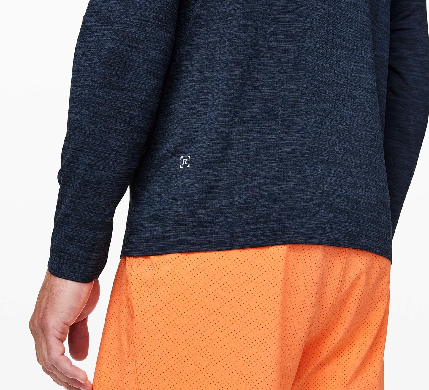 Lululemon Mens Metal Vent Tech 1/2 Zip Long Sleeve Shirt (Mineral Blue/Nautical Navy, M) - 7DAY'S