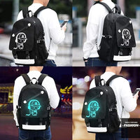 Luminous Backpack Noctilucent School Bags Daypack USB chargeing Port Laptop Bag - 7DAY'S