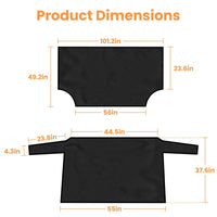 Magnetic Car Windshield Cover Front Rear Car Windshield Protector against Snow Sun Dirt Leaves Fit for All Cars Oxford Fabric Waterproof Heat - Resistant - 7DAY'S