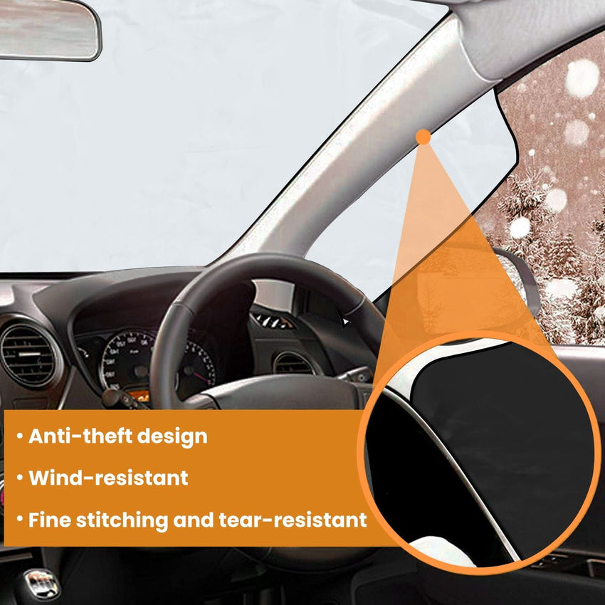 Magnetic Car Windshield Cover Front Rear Car Windshield Protector against Snow Sun Dirt Leaves Fit for All Cars Oxford Fabric Waterproof Heat - Resistant - 7DAY'S