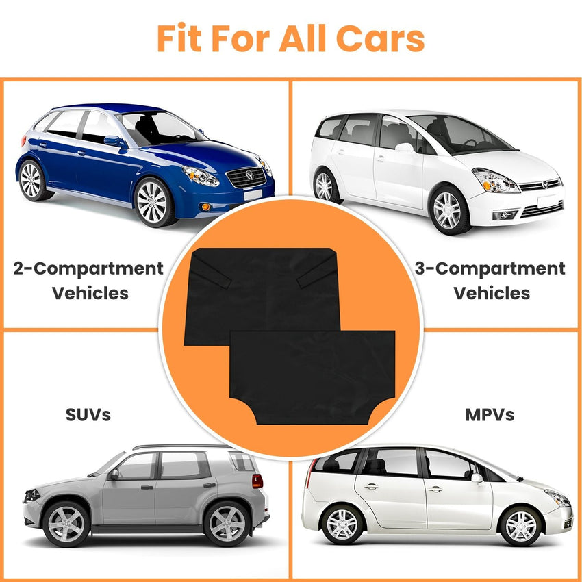 Magnetic Car Windshield Cover Front Rear Car Windshield Protector against Snow Sun Dirt Leaves Fit for All Cars Oxford Fabric Waterproof Heat - Resistant - 7DAY'S