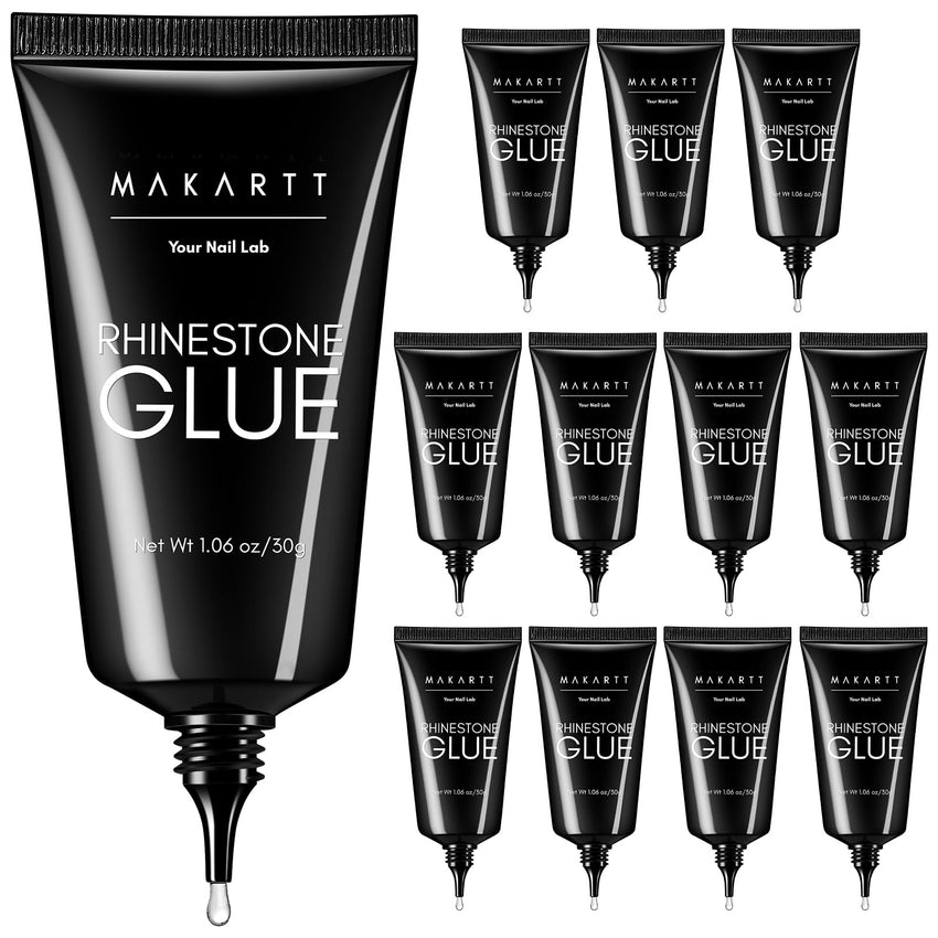 Makartt Nail Rhinestone Glue for Nails: Super Strong Gel Nail Glue for Decorations Nail Charm 3D Nails Bling Gel for Nail Gem Nail Art Jewel Diamonds 30ML Cured Need Beauty - 7DAY'S
