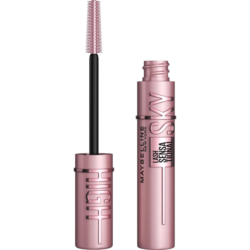 Maybelline Lash Sensational Sky High Washable Mascara Makeup, Volumizing, Lengthening, Defining, Curling, Multiplying, Buildable Formula, Blackest Black, 1 Count - 7DAY'S