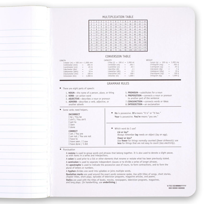 Mead Composition Notebook, 3 Pack, Wide Ruled Paper, 7 - 1/2" x 9 - 3/4", 100 Sheets per Comp Book, Black Marble (38301) - 7DAY'S