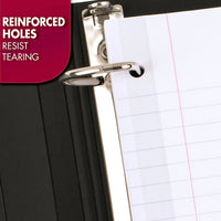 Mead Loose Leaf Paper, Wide Ruled Filler Notebook Paper, 8" x 10 - 1/2", 200 Sheets, Fits 3 - Ring Binder (15200) - 7DAY'S