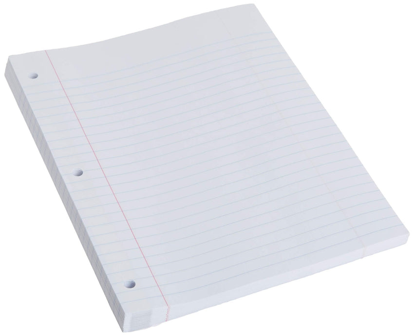 Mead Loose Leaf Paper, Wide Ruled Filler Notebook Paper, 8" x 10 - 1/2", 200 Sheets, Fits 3 - Ring Binder (15200) - 7DAY'S