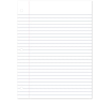 Mead Loose Leaf Paper, Wide Ruled Filler Notebook Paper, 8" x 10 - 1/2", 200 Sheets, Fits 3 - Ring Binder (15200) - 7DAY'S