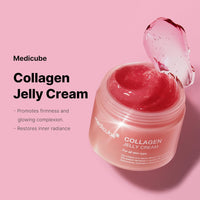 medicube Collagen Jelly Cream - Niacinamide & Freeze - Dried Hydrolyzed Collagen - Boosts skin barrier hydration & gives 24h Glow & Firmer looking skin | No artificial color, Korean skincare (3.71 fl.oz.) - 7DAY'S