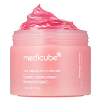 medicube Collagen Jelly Cream - Niacinamide & Freeze - Dried Hydrolyzed Collagen - Boosts skin barrier hydration & gives 24h Glow & Firmer looking skin | No artificial color, Korean skincare (3.71 fl.oz.) - 7DAY'S