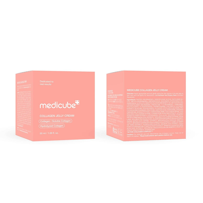 medicube Collagen Jelly Cream - Niacinamide & Freeze - Dried Hydrolyzed Collagen - Boosts skin barrier hydration & gives 24h Glow & Firmer looking skin | No artificial color, Korean skincare (3.71 fl.oz.) - 7DAY'S