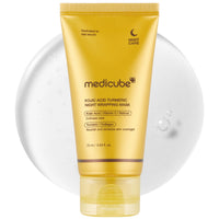 medicube Collagen Overnight Wrapping Peel Off Facial Mask Pack - Elasticity & Hydration Care, Reduces Sagging & Dullness - Hydrolyzed Collagen For Glowing Skin - Korean Skin Care, 2.53 fl.oz - 7DAY'S