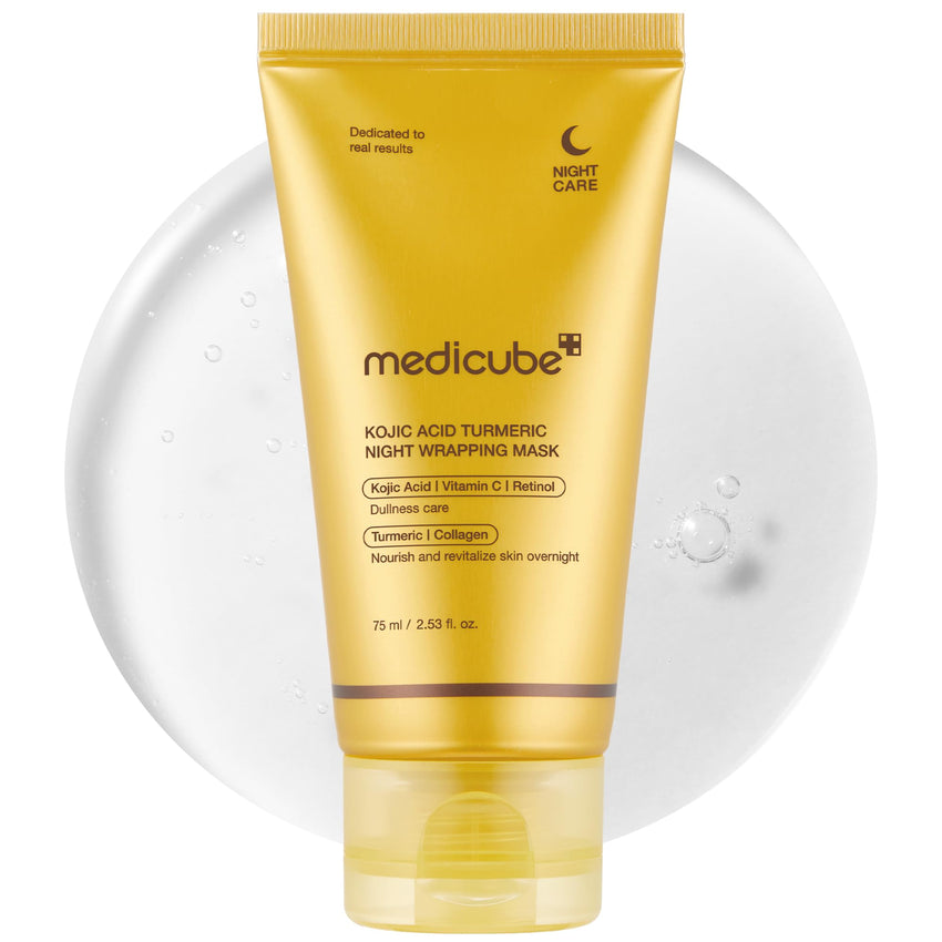 medicube Collagen Overnight Wrapping Peel Off Facial Mask Pack - Elasticity & Hydration Care, Reduces Sagging & Dullness - Hydrolyzed Collagen For Glowing Skin - Korean Skin Care, 2.53 fl.oz - 7DAY'S
