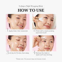 medicube Collagen Overnight Wrapping Peel Off Facial Mask Pack - Elasticity & Hydration Care, Reduces Sagging & Dullness - Hydrolyzed Collagen For Glowing Skin - Korean Skin Care, 2.53 fl.oz - 7DAY'S