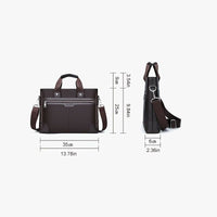 Men's Bag Briefcase Europe And America Men's Business Commuting Handbag Single Shoulder Crossbody Bag Cross Style Computer Bag - 7DAY'S