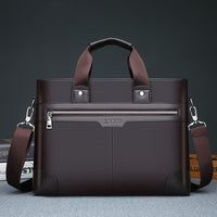 Men's Bag Briefcase Europe And America Men's Business Commuting Handbag Single Shoulder Crossbody Bag Cross Style Computer Bag - 7DAY'S