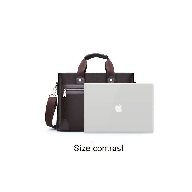 Men's Bag Briefcase Europe And America Men's Business Commuting Handbag Single Shoulder Crossbody Bag Cross Style Computer Bag - 7DAY'S