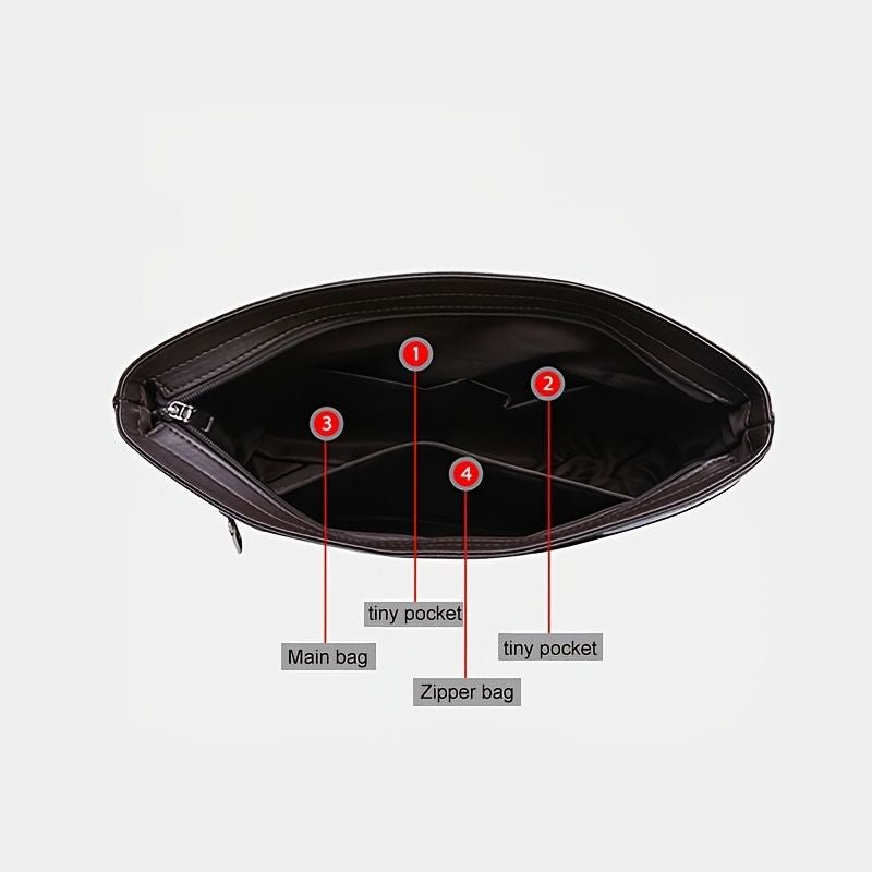 Men's Bag Briefcase Europe And America Men's Business Commuting Handbag Single Shoulder Crossbody Bag Cross Style Computer Bag - 7DAY'S