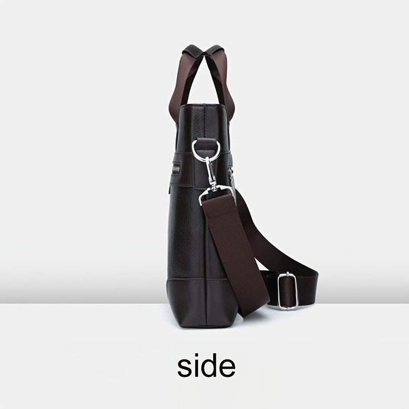 Men's Bag Briefcase Europe And America Men's Business Commuting Handbag Single Shoulder Crossbody Bag Cross Style Computer Bag - 7DAY'S