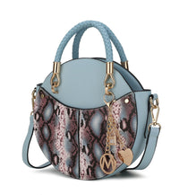 MKF Collection Camille Faux Snakeskin Vegan Leather Women Round Crossbody Bag by Mia K - 7DAY'S