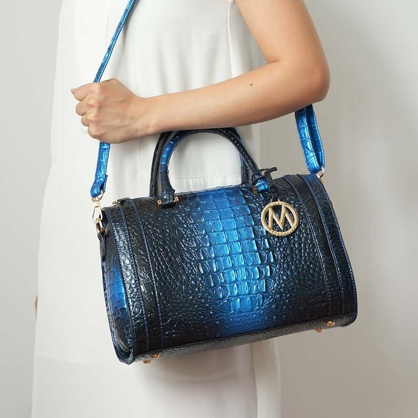 MKF Collection Usal Croc - Embossed Satchel Women's Bag by Mia K - 7DAY'S
