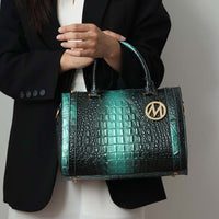 MKF Collection Usal Croc - Embossed Satchel Women's Bag by Mia K - 7DAY'S