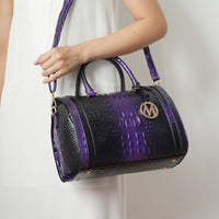 MKF Collection Usal Croc - Embossed Satchel Women's Bag by Mia K - 7DAY'S