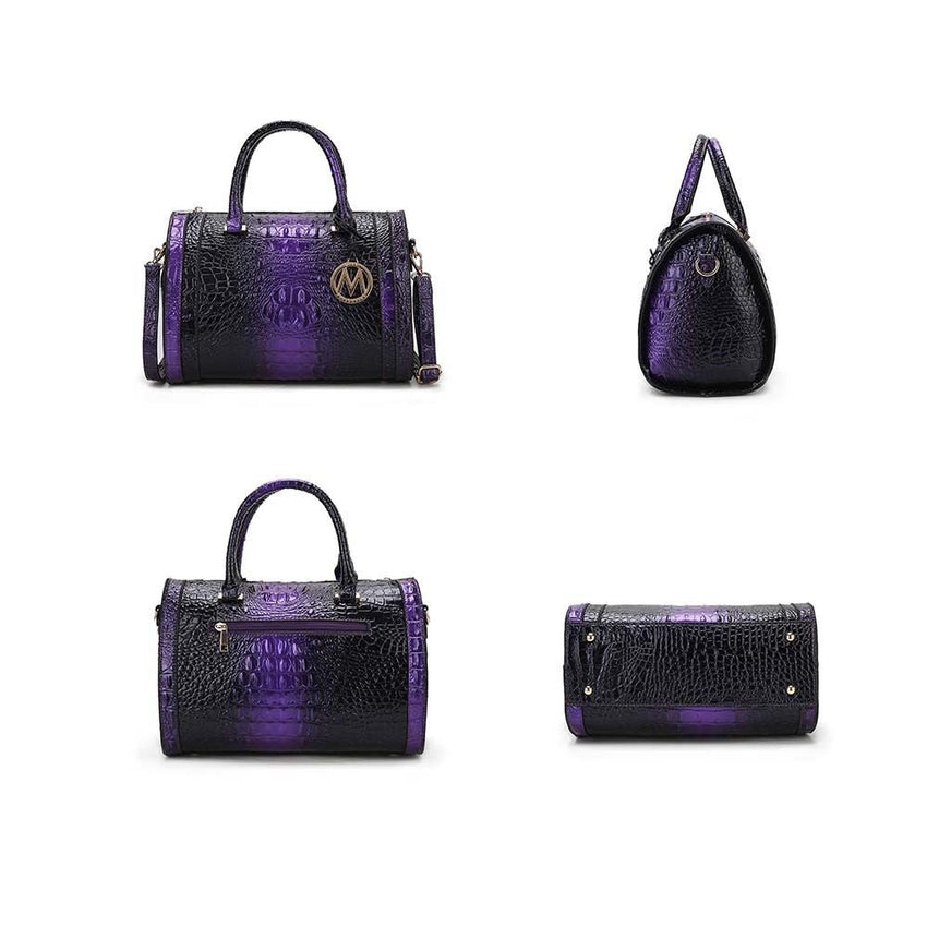 MKF Collection Usal Croc - Embossed Satchel Women's Bag by Mia K - 7DAY'S