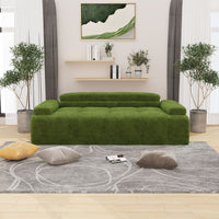 Modern Sofa Bed,Velvet Sleeper Couch,3 Seater Tufted Sofa,And Adjustable Backrests For Small Spaces, Living Room, Bedroom - 7DAY'S
