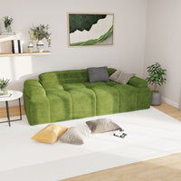 Modern Sofa Bed,Velvet Sleeper Couch,3 Seater Tufted Sofa,And Adjustable Backrests For Small Spaces, Living Room, Bedroom - 7DAY'S