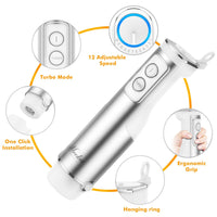 MOOKA FAMILY 5 - in - 1 Immersion Blender Set, 1100W 12 - Speed Hand Stick Blender with 600ml Beaker, 500ml Food Processor, Egg Whisk, Milk Frother, White - 7DAY'S