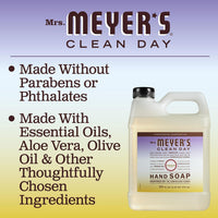 MRS. MEYER'S CLEAN DAY Hand Soap Refill, Made with Essential Oils, Biodegradable Formula, Compassion Flower, Packaging May Vary, 33 fl. oz - 7DAY'S