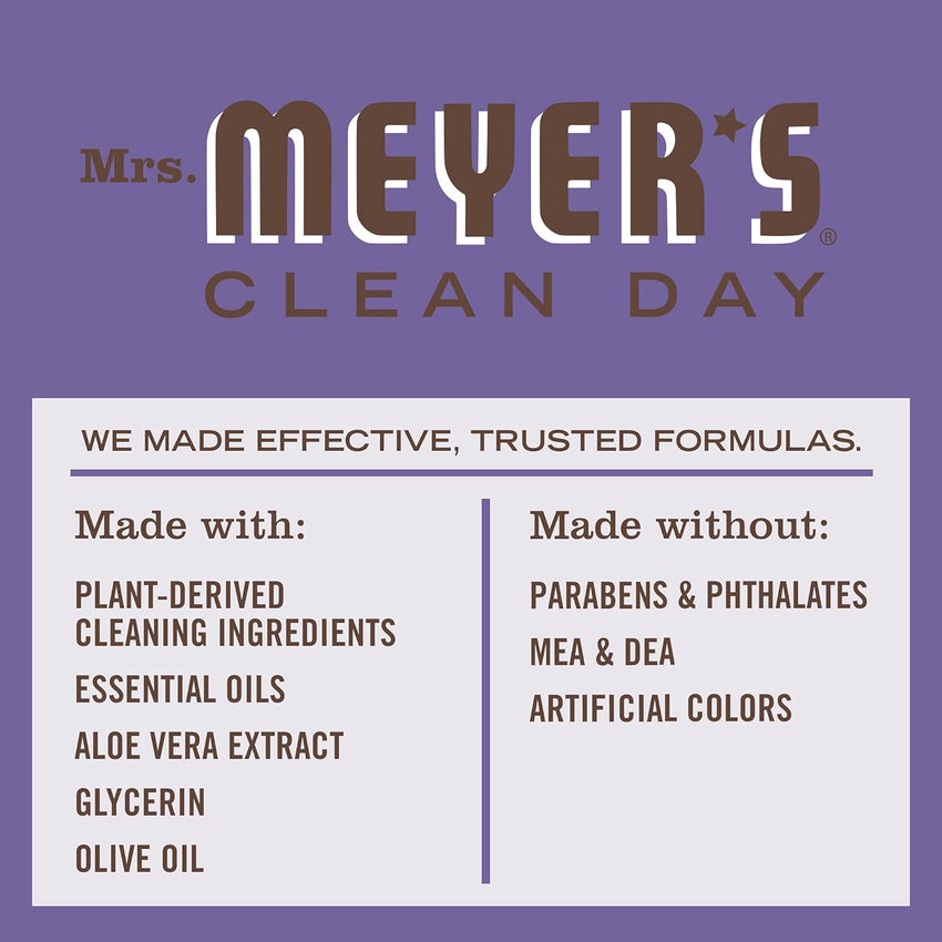 MRS. MEYER'S CLEAN DAY Hand Soap Refill, Made with Essential Oils, Biodegradable Formula, Compassion Flower, Packaging May Vary, 33 fl. oz - 7DAY'S