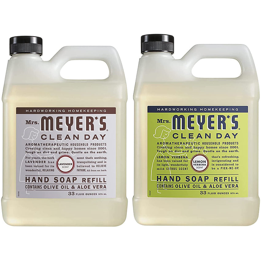 MRS. MEYER'S CLEAN DAY Liquid Hand Soap Refill, Cruelty Free and Biodegradable Formula, Lavender Scent, 33 Fl Oz (Pack of 1) - 7DAY'S